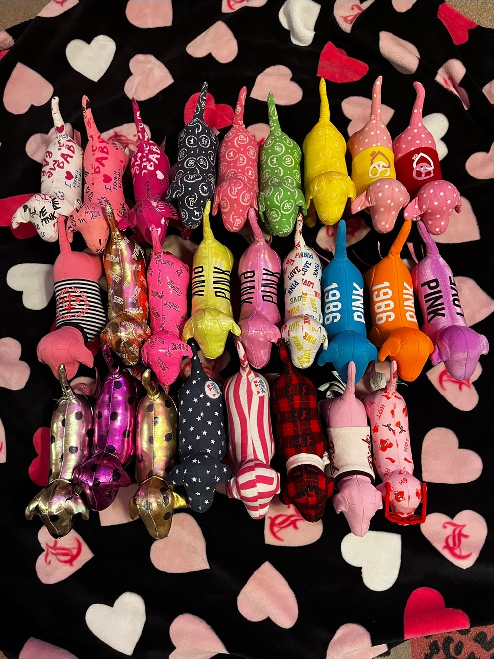 Vintage PINK Victoria's Secret dogs bundle